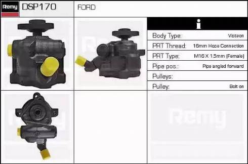 Remy DSP170 - Гідравлічний насос, рульове управління, ГУР avtolavka.club