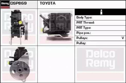 Remy DSP869 - Гідравлічний насос, рульове управління, ГУР avtolavka.club