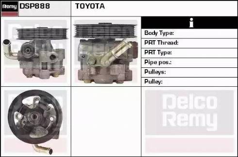 Remy DSP888 - Гідравлічний насос, рульове управління, ГУР avtolavka.club