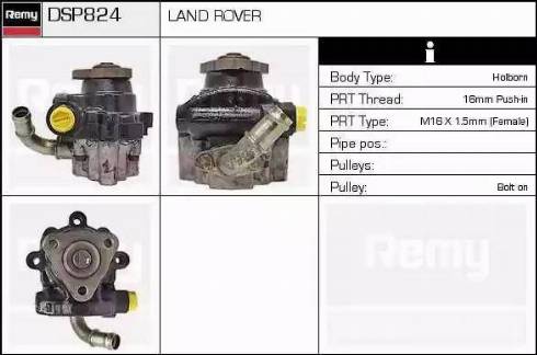 Remy DSP824 - Гідравлічний насос, рульове управління, ГУР avtolavka.club