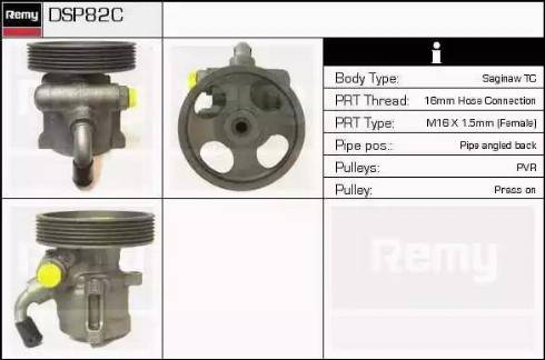 Remy DSP82C - Гідравлічний насос, рульове управління, ГУР avtolavka.club