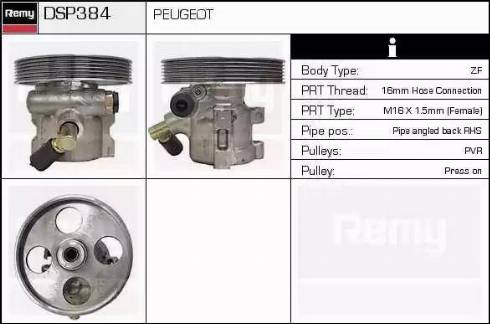 Remy DSP384 - Гідравлічний насос, рульове управління, ГУР avtolavka.club