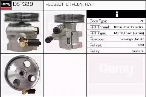 Remy DSP339 - Гідравлічний насос, рульове управління, ГУР avtolavka.club