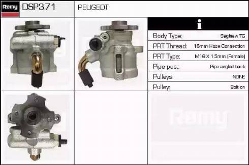 Remy DSP371 - Гідравлічний насос, рульове управління, ГУР avtolavka.club