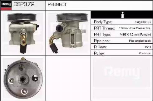 Remy DSP372 - Гідравлічний насос, рульове управління, ГУР avtolavka.club