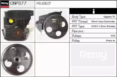 Remy DSP377 - Гідравлічний насос, рульове управління, ГУР avtolavka.club