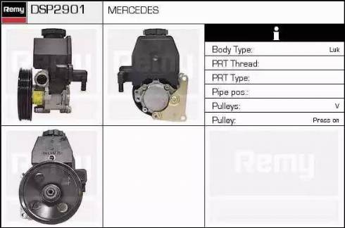 Remy DSP2901 - Гідравлічний насос, рульове управління, ГУР avtolavka.club