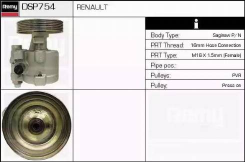 Remy DSP754 - Гідравлічний насос, рульове управління, ГУР avtolavka.club