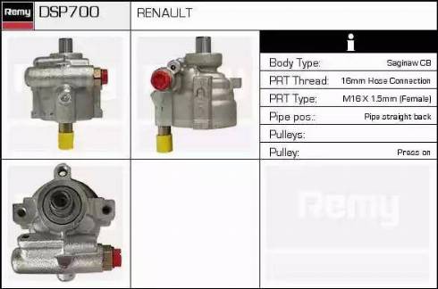 Remy DSP700 - Гідравлічний насос, рульове управління, ГУР avtolavka.club