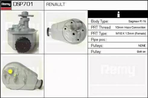 Remy DSP701 - Гідравлічний насос, рульове управління, ГУР avtolavka.club