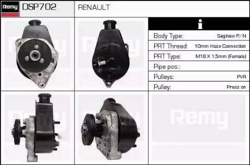 Remy DSP702 - Гідравлічний насос, рульове управління, ГУР avtolavka.club