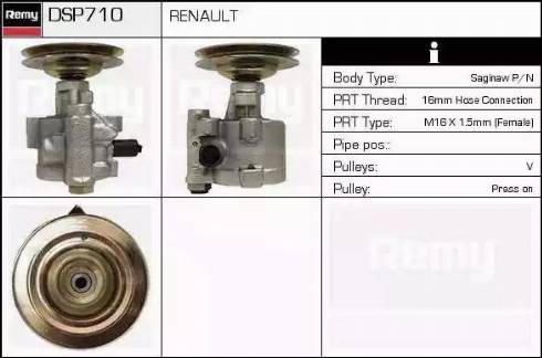 Remy DSP710 - Гідравлічний насос, рульове управління, ГУР avtolavka.club