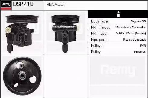 Remy DSP718 - Гідравлічний насос, рульове управління, ГУР avtolavka.club