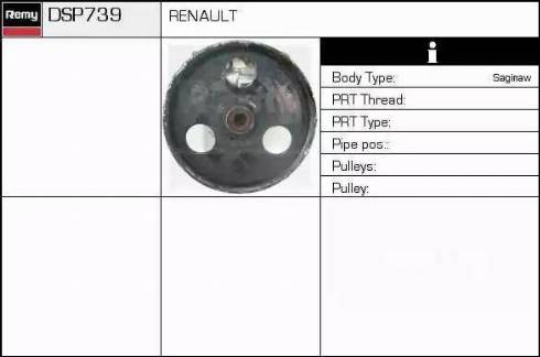 Remy DSP739 - Гідравлічний насос, рульове управління, ГУР avtolavka.club