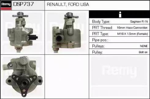 Remy DSP737 - Гідравлічний насос, рульове управління, ГУР avtolavka.club