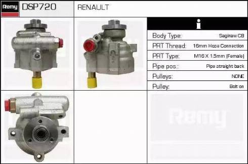 Remy DSP720 - Гідравлічний насос, рульове управління, ГУР avtolavka.club