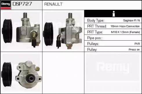 Remy DSP727 - Гідравлічний насос, рульове управління, ГУР avtolavka.club