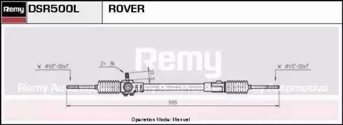 Remy DSR500L - Рульовий механізм, рейка avtolavka.club