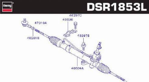 Remy DSR1853L - Рульовий механізм, рейка avtolavka.club
