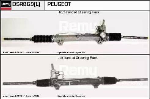 Remy DSR869L - Рульовий механізм, рейка avtolavka.club