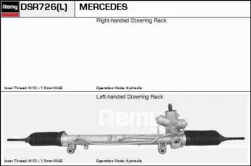 Remy DSR726L - Рульовий механізм, рейка avtolavka.club