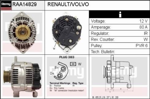 Remy RAA14829 - Генератор avtolavka.club