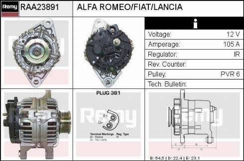 Remy RAA23891 - Генератор avtolavka.club