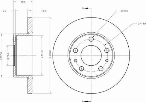 Remy RAD1660C - Гальмівний диск avtolavka.club