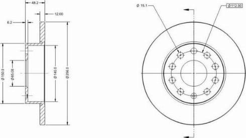 Remy RAD1014C - Гальмівний диск avtolavka.club