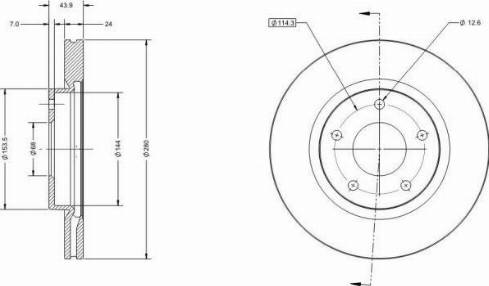 Remy RAD1345C - Гальмівний диск avtolavka.club