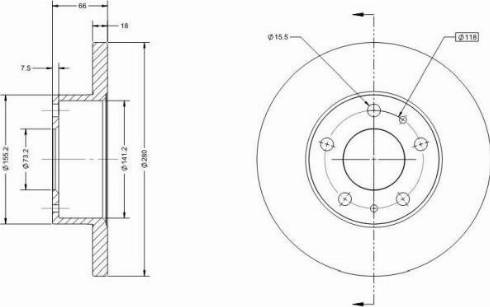 Remy RAD1280C - Гальмівний диск avtolavka.club