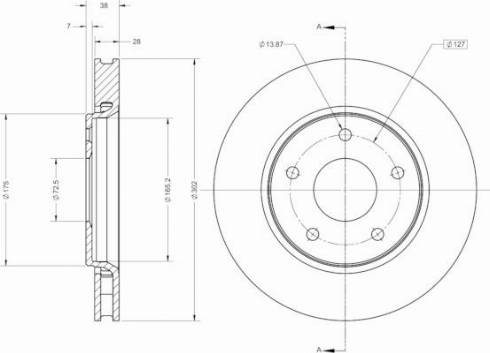 Remy RAD2495C - Гальмівний диск avtolavka.club