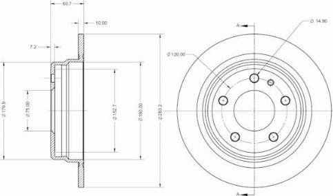 Remy RAD2445C - Гальмівний диск avtolavka.club