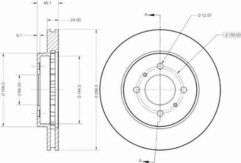 Remy RAD2426C - Гальмівний диск avtolavka.club