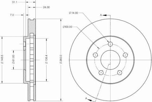 Remy RAD2644C - Гальмівний диск avtolavka.club