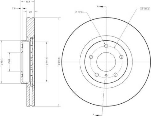 Remy RAD2311C - Гальмівний диск avtolavka.club