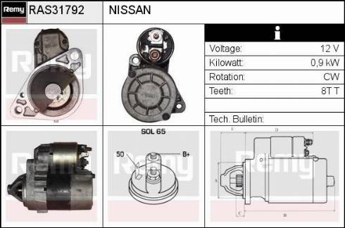 Remy RAS31792 - Стартер avtolavka.club