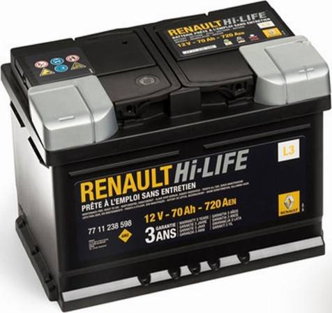 RENAULT 7711130089 - Стартерна акумуляторна батарея, АКБ avtolavka.club