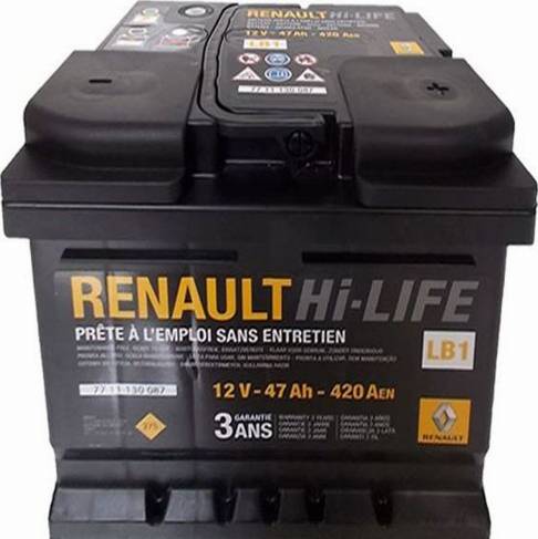 RENAULT 7711130087 - Стартерна акумуляторна батарея, АКБ avtolavka.club