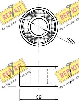 REPKIT RKT1019 - Паразитний / Провідний ролик, зубчастий ремінь avtolavka.club