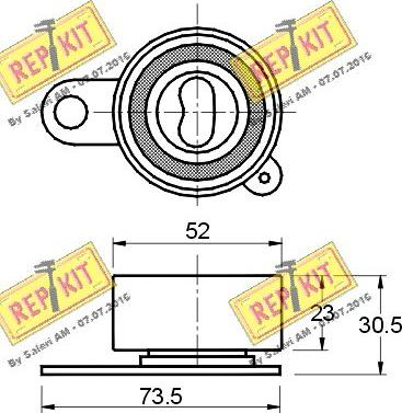 REPKIT RKT1346 - Натяжна ролик, ремінь ГРМ avtolavka.club