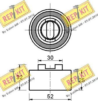 REPKIT RKT1319 - Натяжна ролик, ремінь ГРМ avtolavka.club