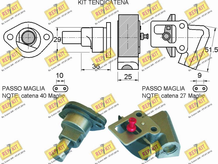 REPKIT RKT8902K - Комплект ланцюга приводу распредвала avtolavka.club