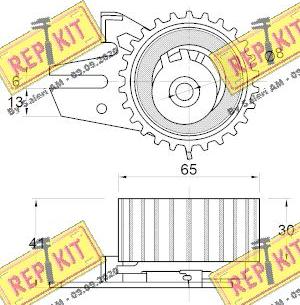 REPKIT RKT3896 - Натяжна ролик, ремінь ГРМ avtolavka.club