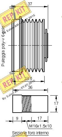 REPKIT RKT2926 - Ремінний шків, генератор avtolavka.club