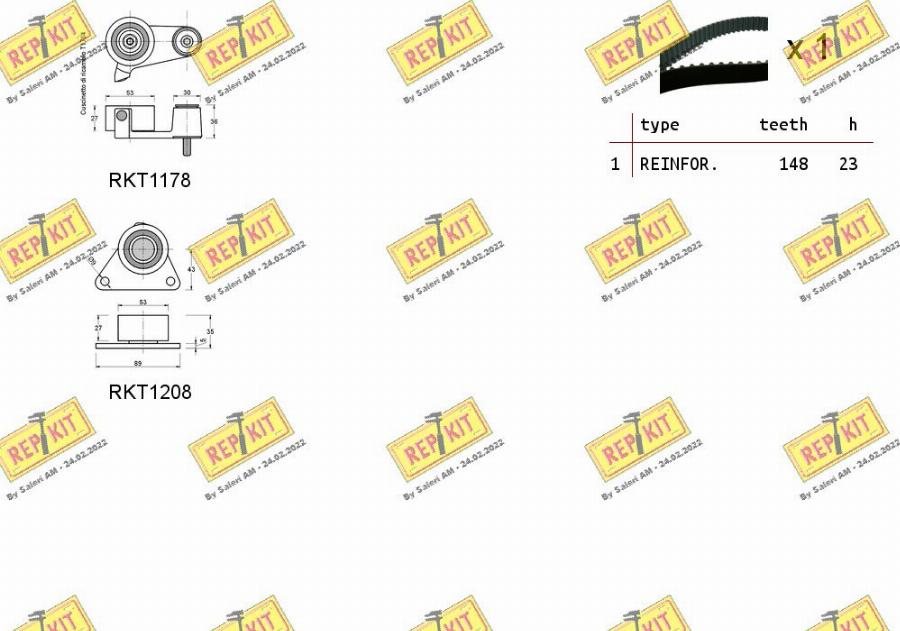 REPKIT RKTK1011 - Комплект ременя ГРМ avtolavka.club