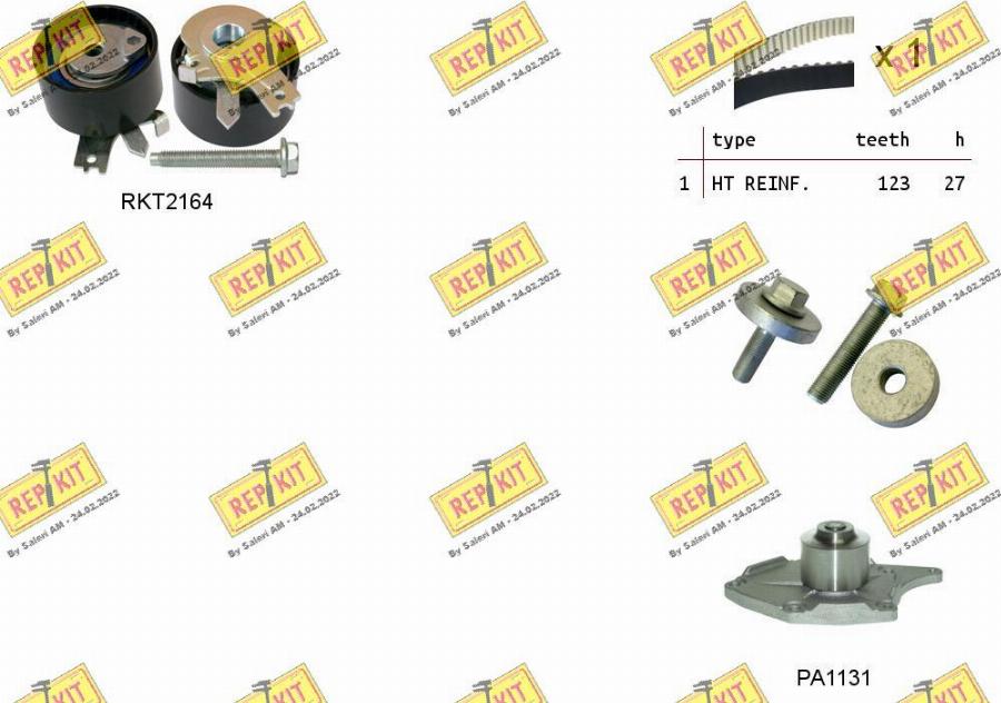 REPKIT RKTK1145PA - Водяний насос + комплект зубчатого ременя avtolavka.club