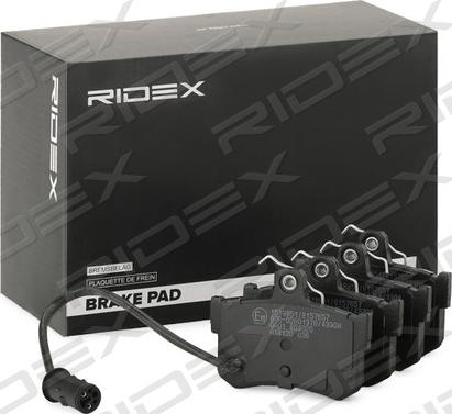 RIDEX 402B0936 - Гальмівні колодки, дискові гальма avtolavka.club