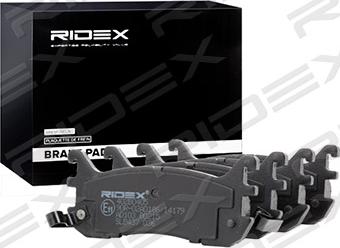 RIDEX 402B0405 - Гальмівні колодки, дискові гальма avtolavka.club
