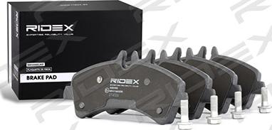 RIDEX 402B0552 - Гальмівні колодки, дискові гальма avtolavka.club